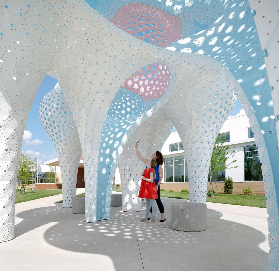 Pillars of Dreams by Marc Fornes / Theverymany. Photograph by NAARO.