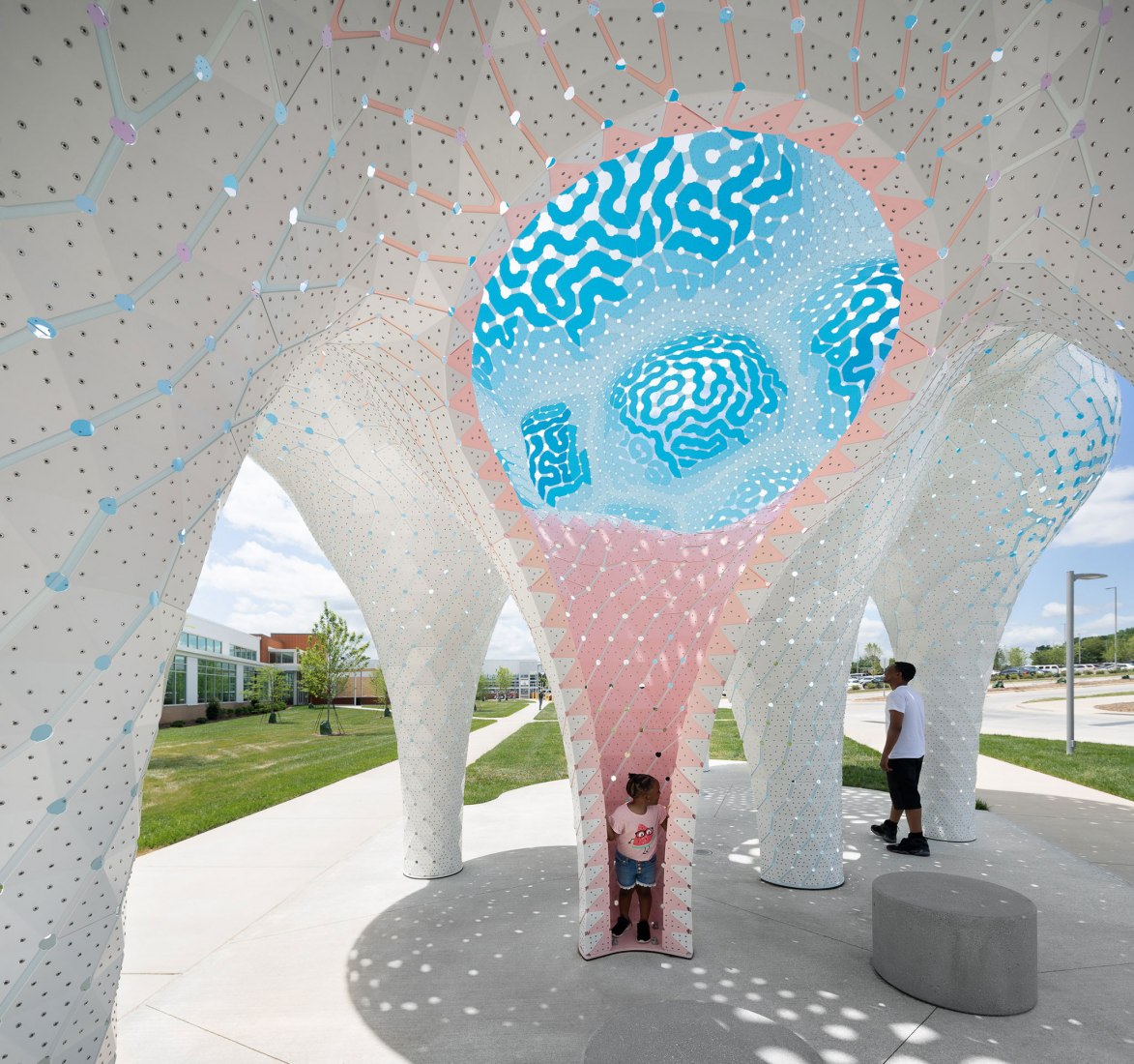 Pillars of Dreams by Marc Fornes / Theverymany. Photograph by NAARO.