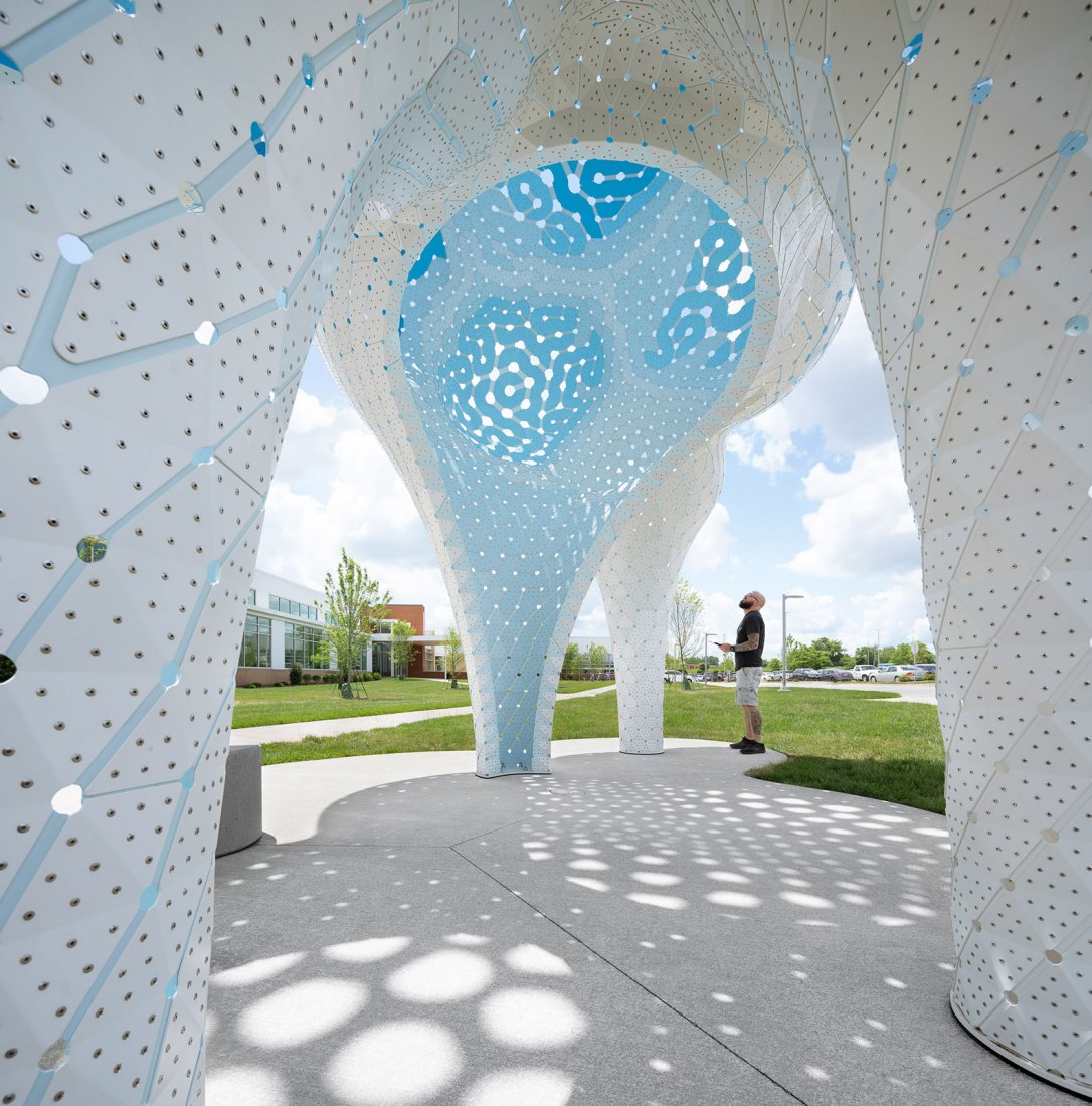 Pillars of Dreams by Marc Fornes / Theverymany. Photograph by NAARO.