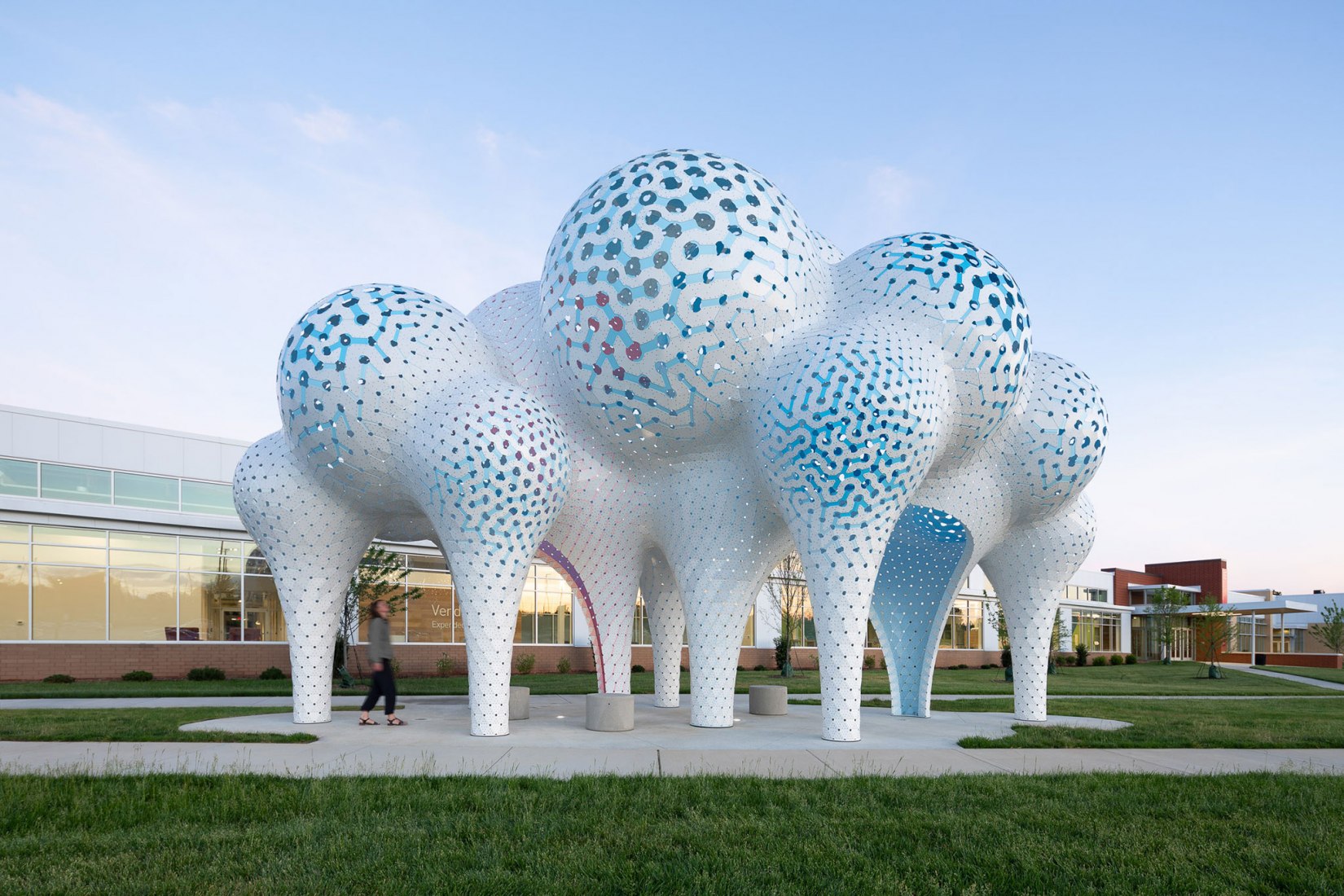 Pillars of Dreams by Marc Fornes / Theverymany. Photograph by NAARO.