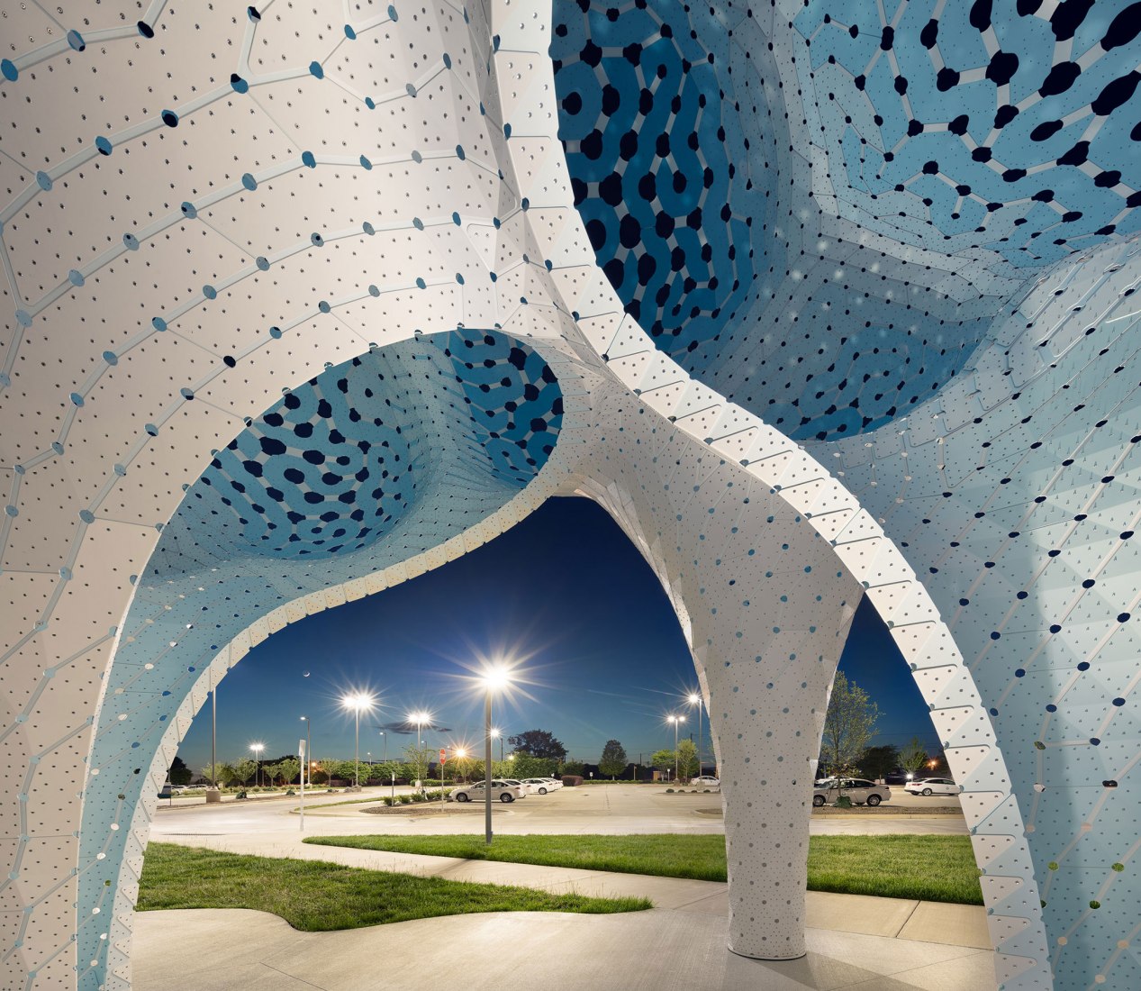 Pillars of Dreams by Marc Fornes / Theverymany. Photograph by NAARO.
