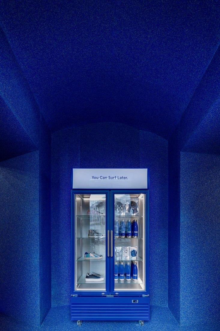 Sneaker brand P448's first store in Milan by Piuarch. Photograph by Saverio Lombardi Vallauri
