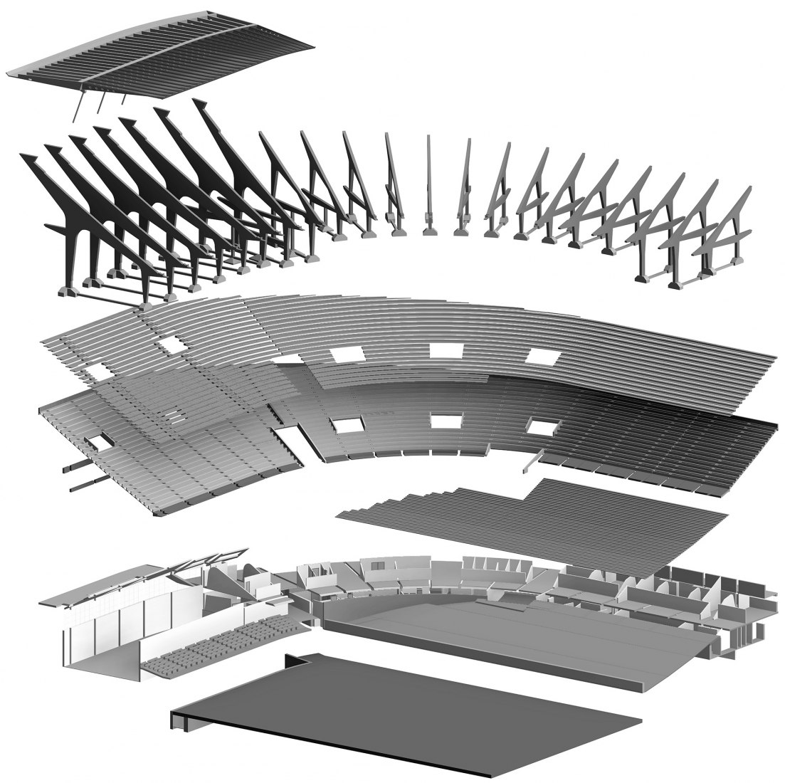Modelo. Plan de conservación - "El Stadio Flaminio en Roma por Pier Luigi y Antonio Nervi: un plan de conservación interdisciplinar" - Roma, 2020 