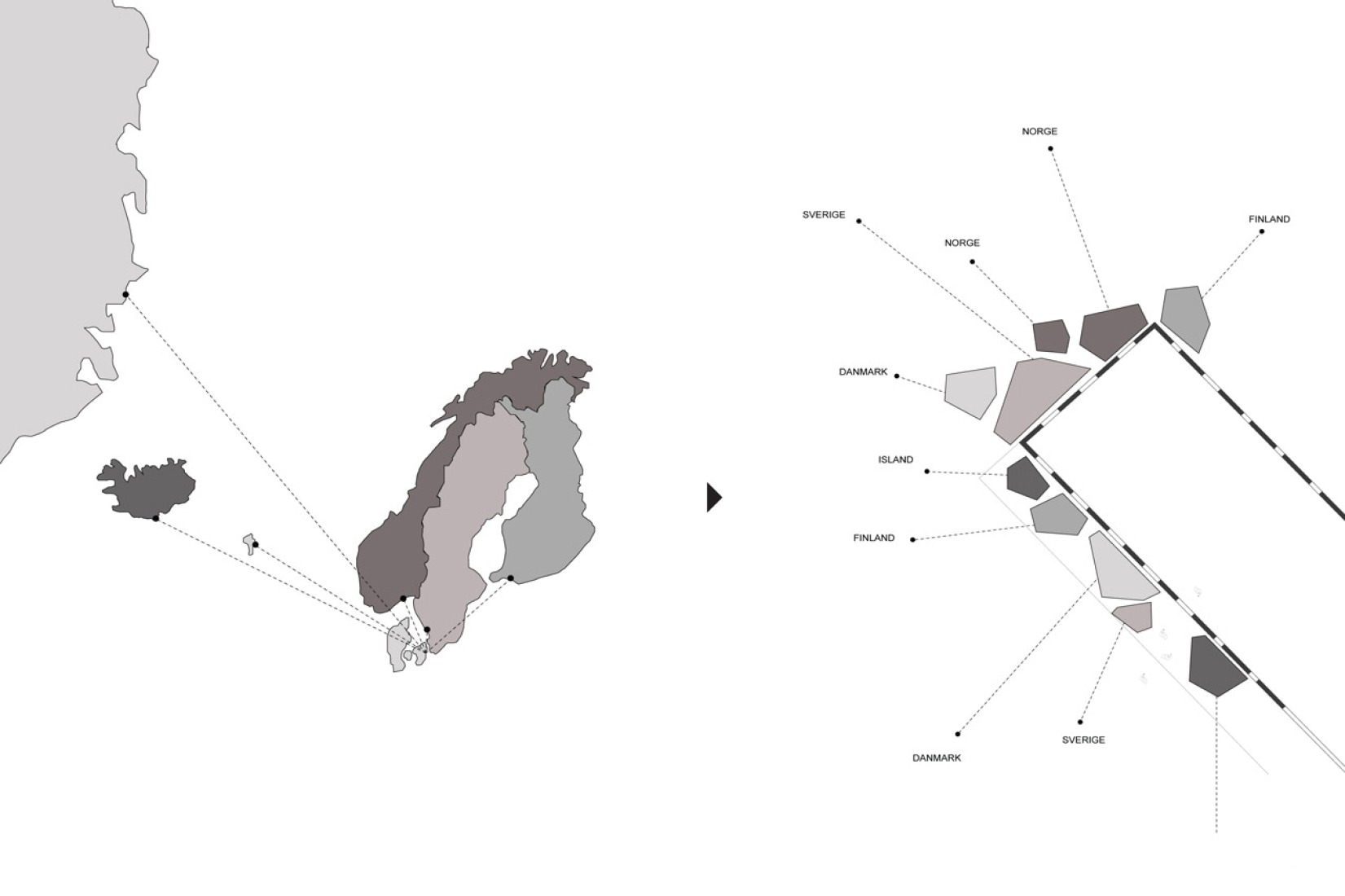 Ground floor plan. Noma Nordic landscape by Polyform.