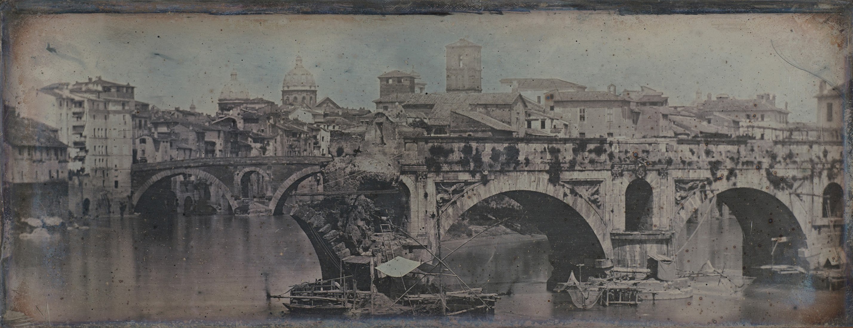 Puente roto (Pons Aemilius), Roma, 1842. Foto de Joseph-Philibert Girault de Prangey.