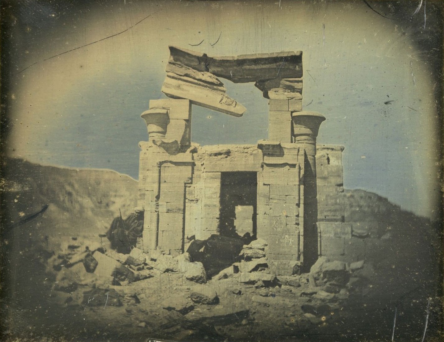 Templo egipcio (1842-1843). Foto de Joseph-Philibert Girault de Prangey.
