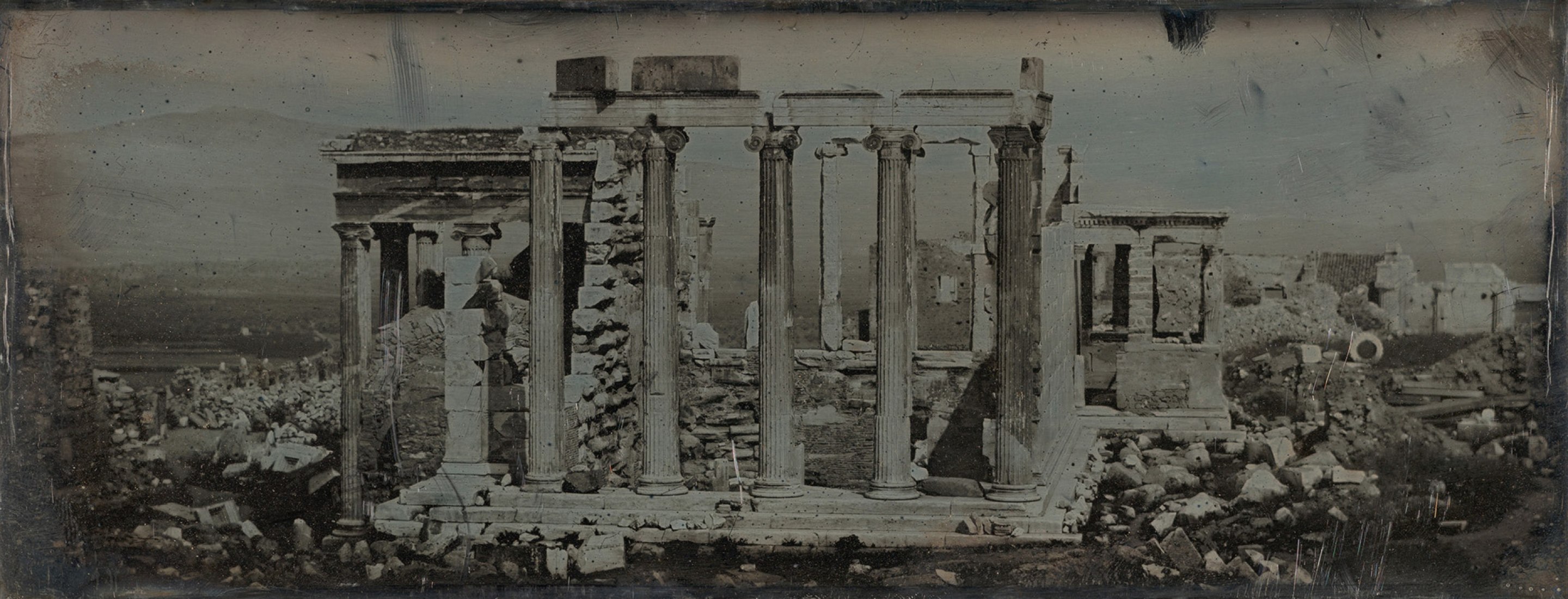 Erechtheion, Atenas, 1842. Foto de Joseph-Philibert Girault de Prangey.