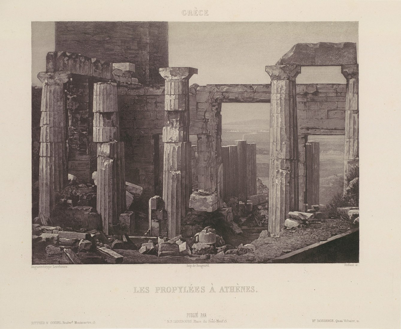 Las propiedades de Atenas. Daguerriennes excursiones. Las vistas más notables y monumentos del mundo, 1840. Foto de Noël-Marie-Paymal Lerebours.