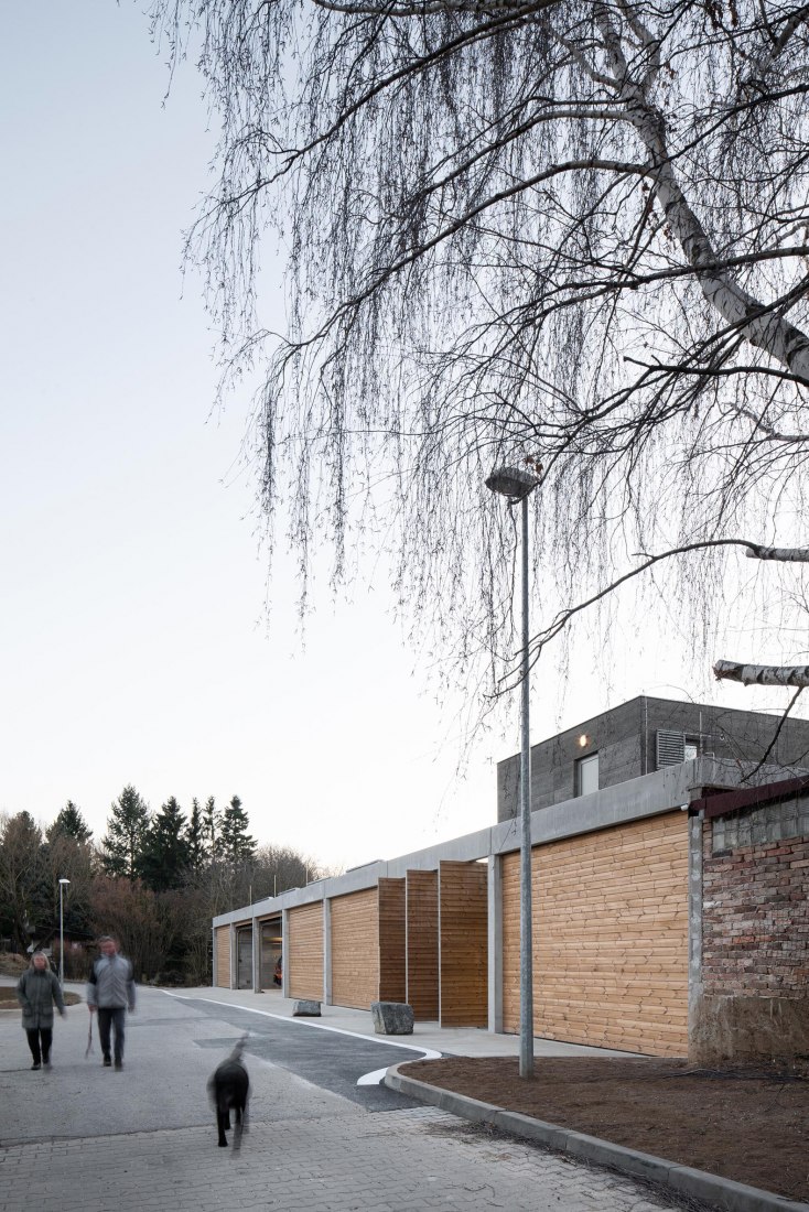 Technical Services Base Lysolaje by Progres architekti. Photogragph by Alex Shoots Buildings.
