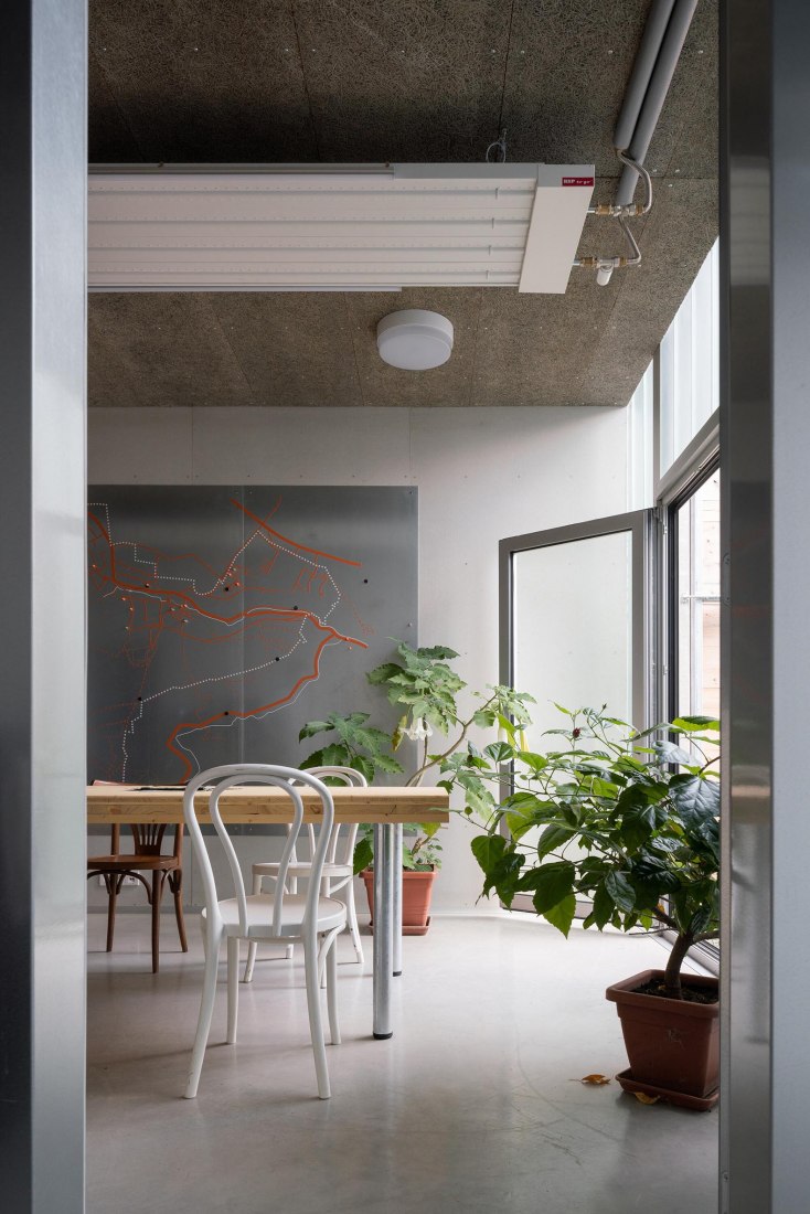 Technical Services Base Lysolaje by Progres architekti. Photogragph by Alex Shoots Buildings.