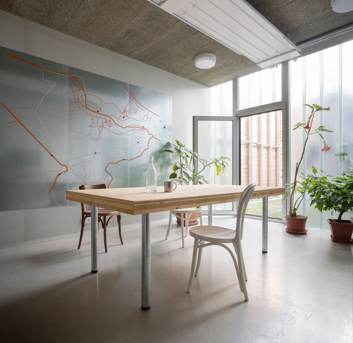 Technical Services Base Lysolaje by Progres architekti. Photogragph by Alex Shoots Buildings.
