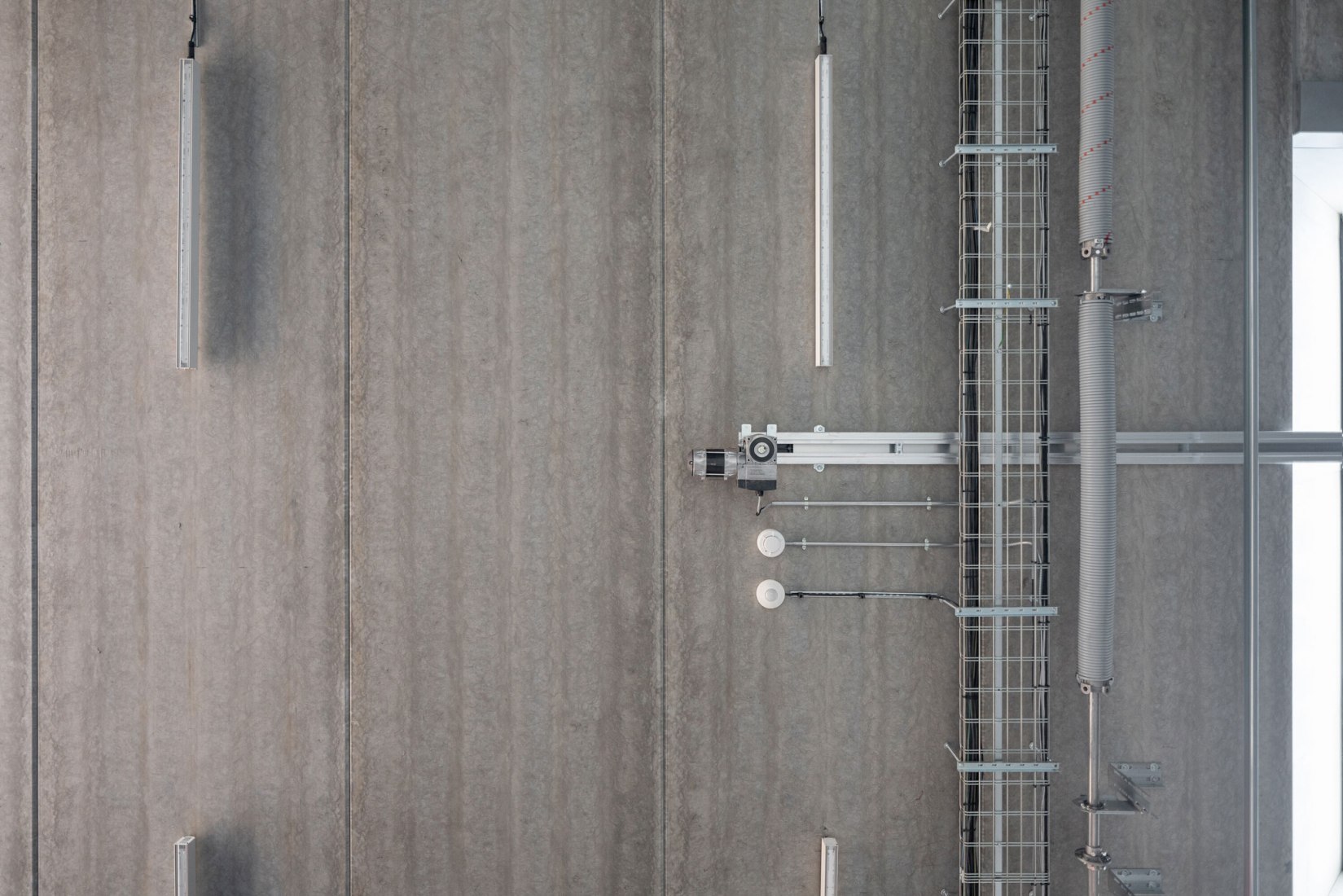 Technical Services Base Lysolaje by Progres architekti. Photogragph by Alex Shoots Buildings.