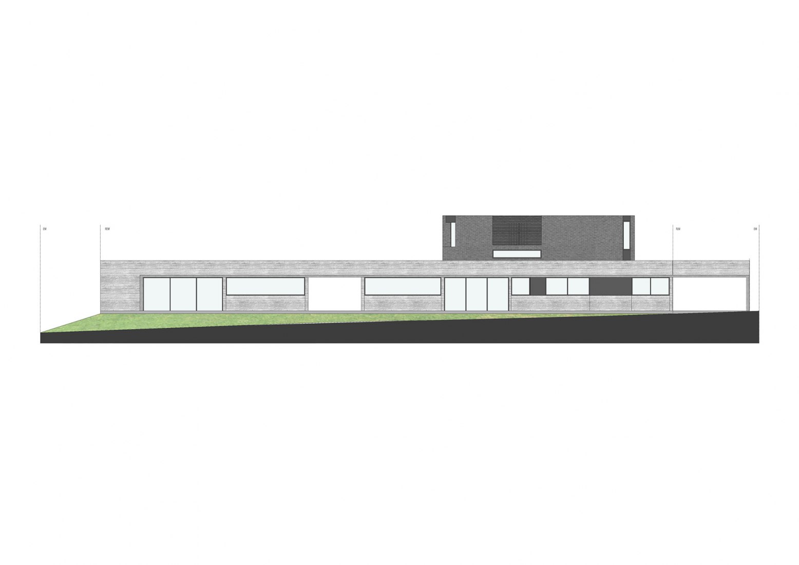 Alzado 1. Casa DP por PSV Arquitectura
