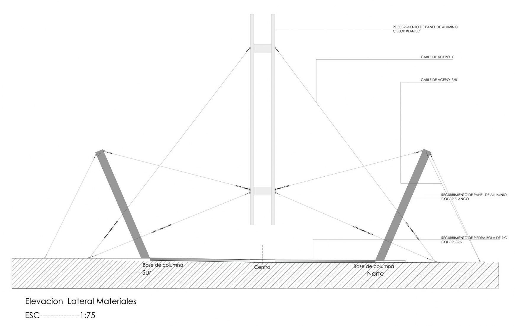 Section. Quito Sol Recto by Fernando Rivera Salvador. Image courtesy of Fernando Rivera Salvador