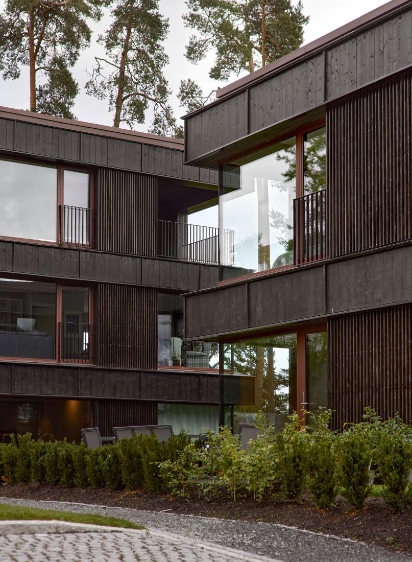 Viviendas Furulund por R21 arkitekter. Fotografía por Mariela Apollonio.