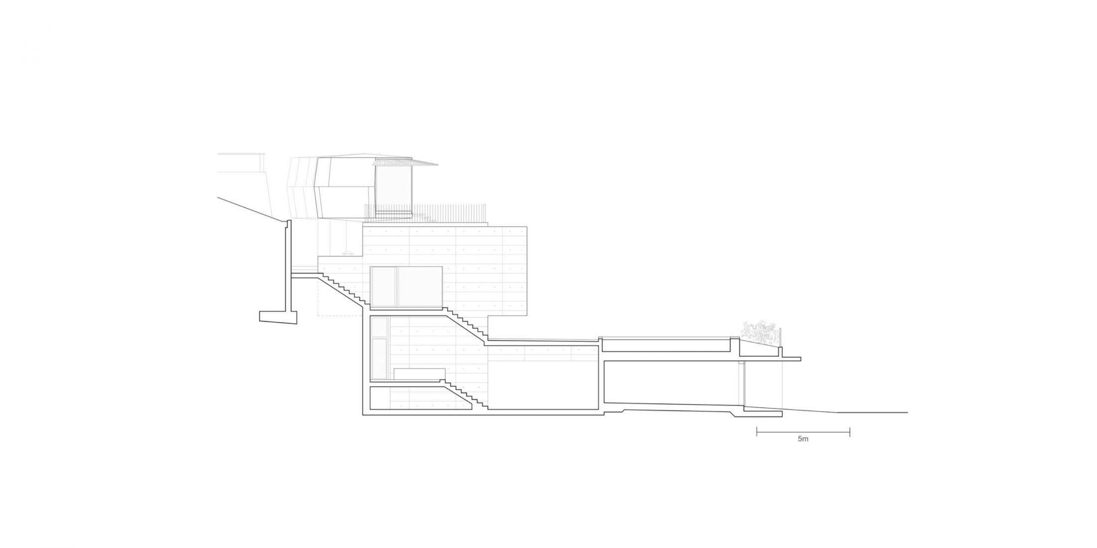 Plano de alzado. Levantando en Minusio por Raffaele Cammarata Architetto.