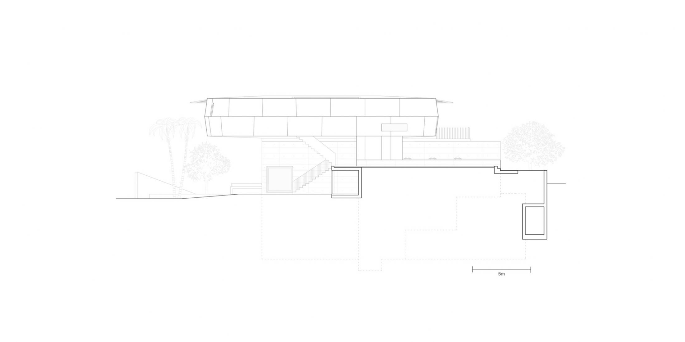 Plano de alzado. Levantando en Minusio por Raffaele Cammarata Architetto.