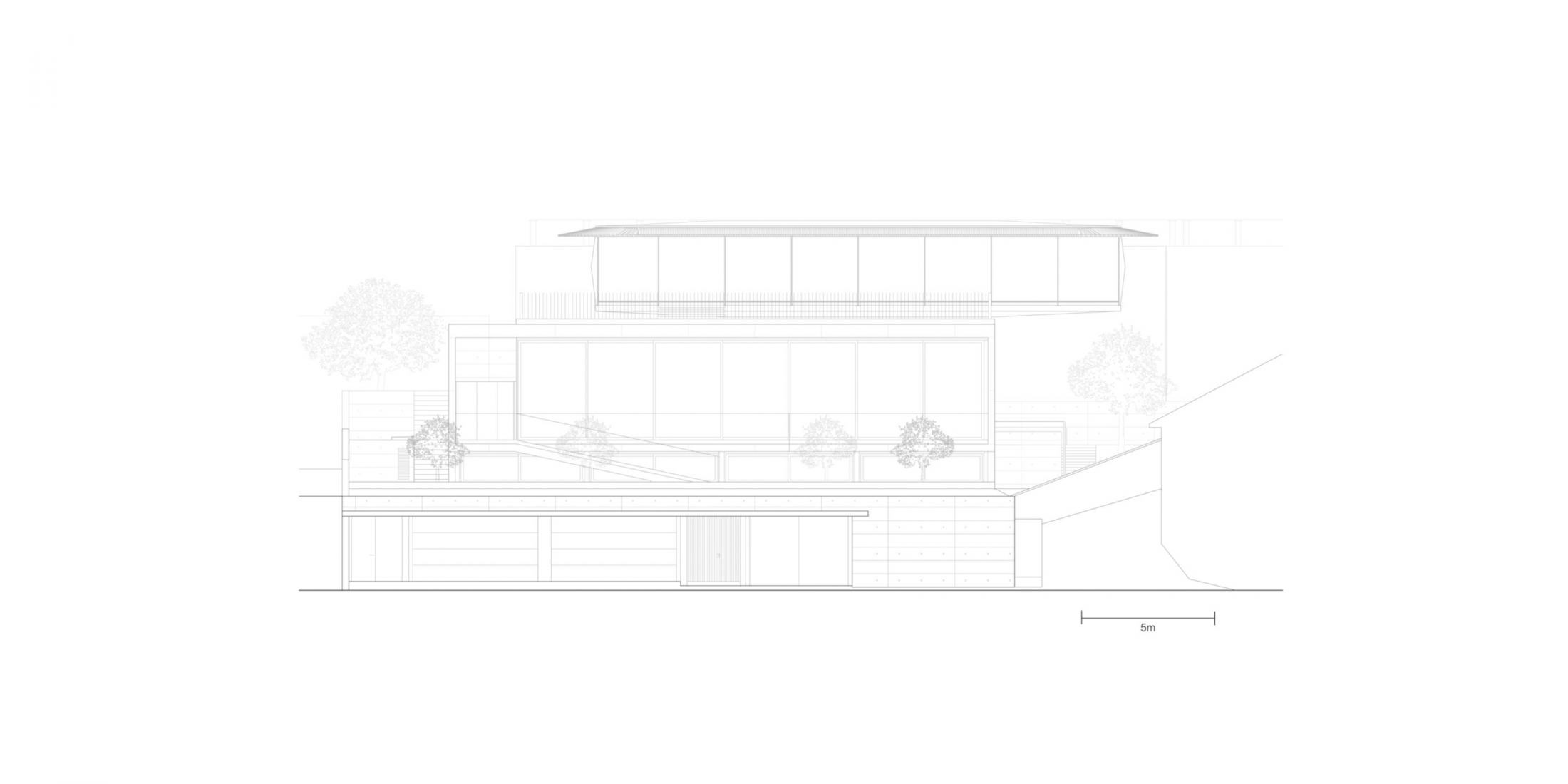 Plano de alzado. Levantando en Minusio por Raffaele Cammarata Architetto.