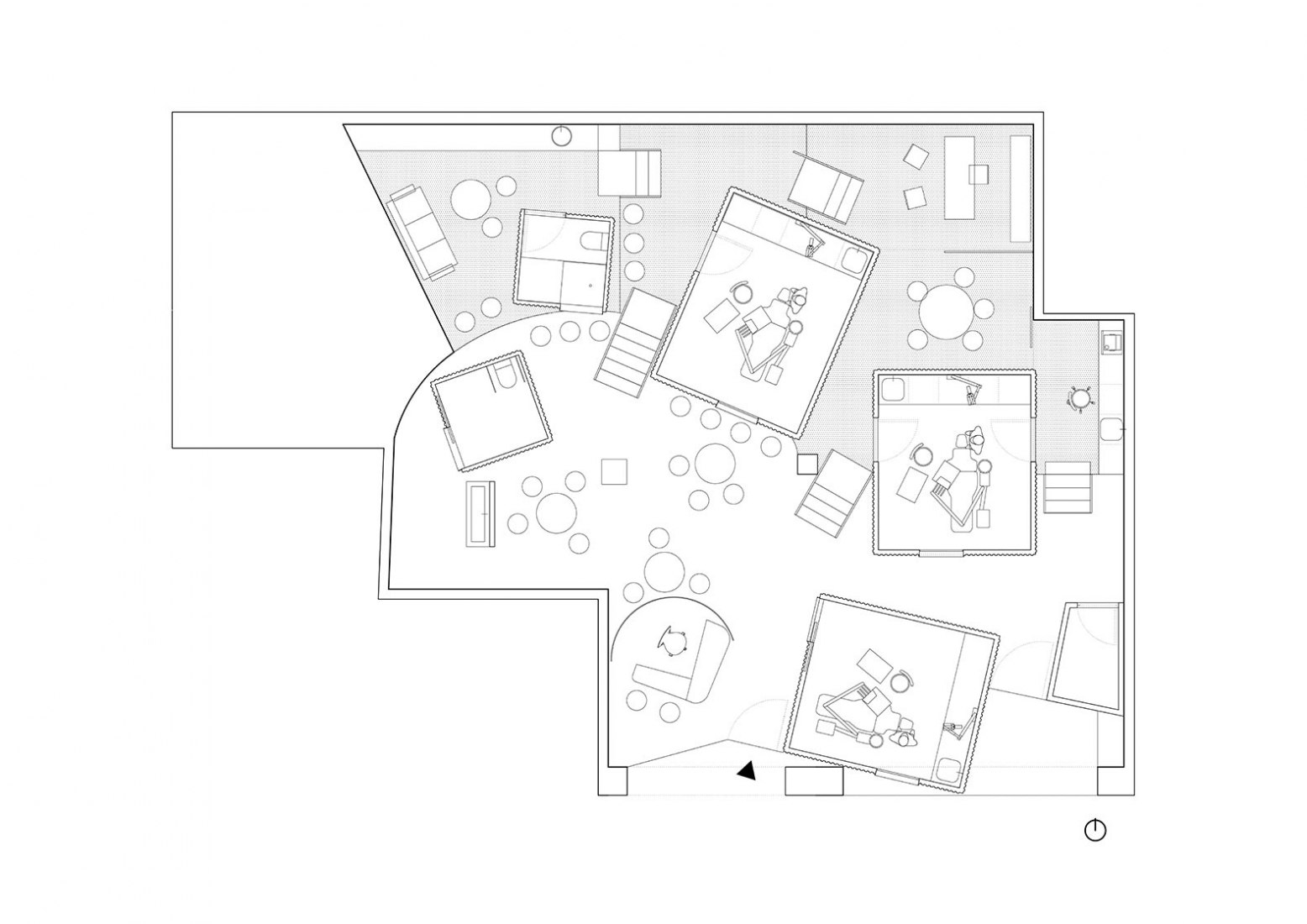 Plano de planta. Clínica PÇL por RAUM 41-42.