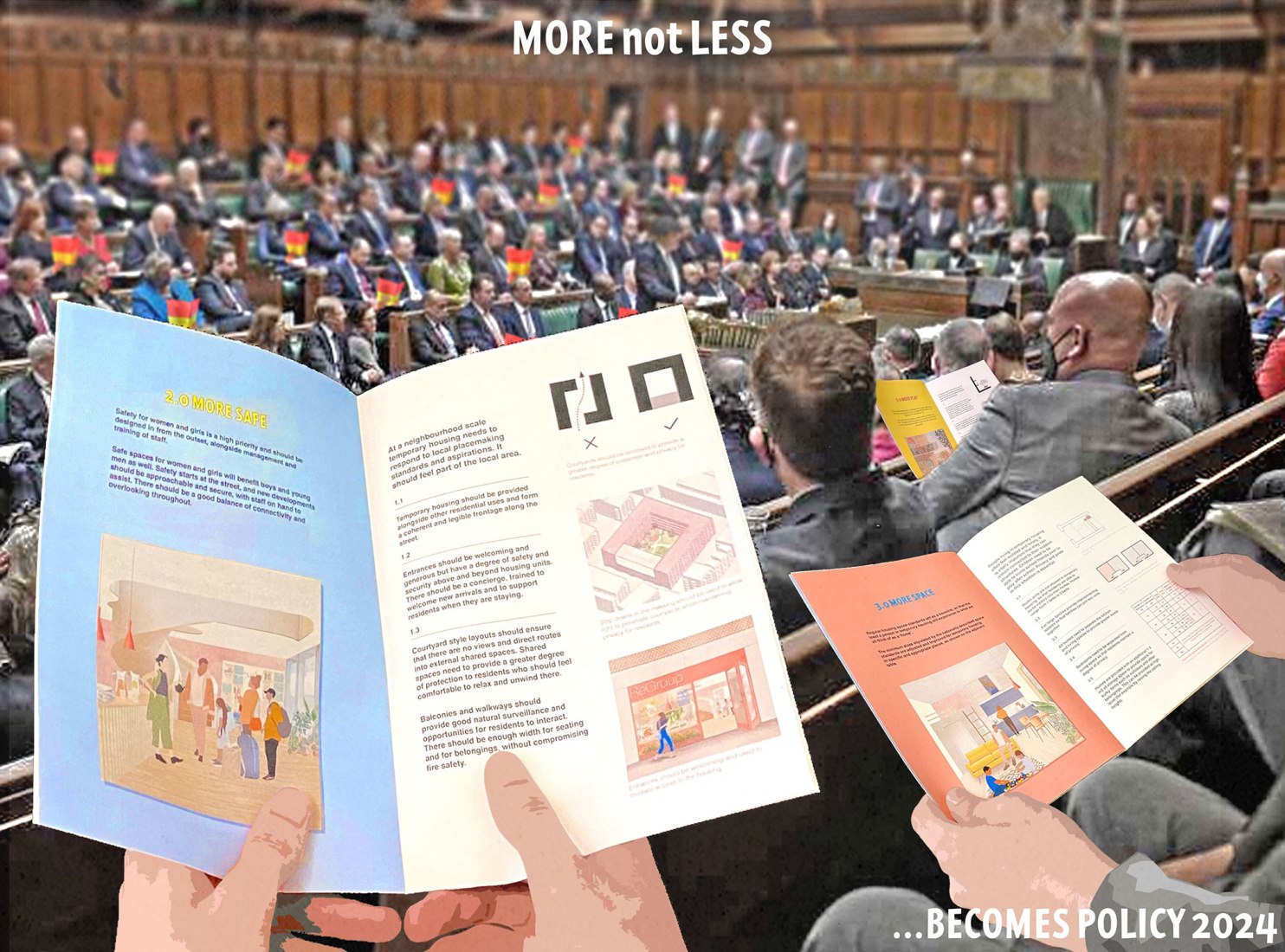 The 2023 Davidson Prize Runner Up. "More Not Less" by ZCD Architects and Madeleine Kessler Architecture with Datshiane Navanayagam,Gene Limbrick, Charles Jegar, Architecture Doing Place, Poppie Skold, JCLA, Webb Yates Engineers.