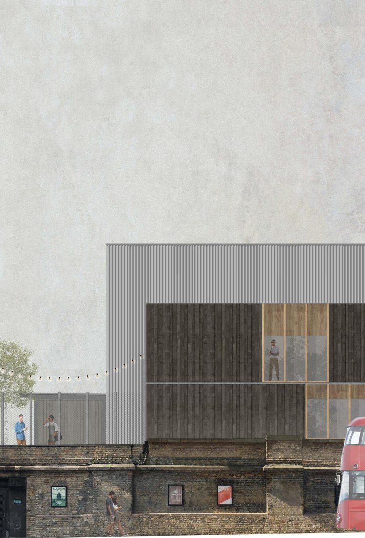 Rendering. Roundhouse Works by Reed Watts Architects + Paddy Dillon.