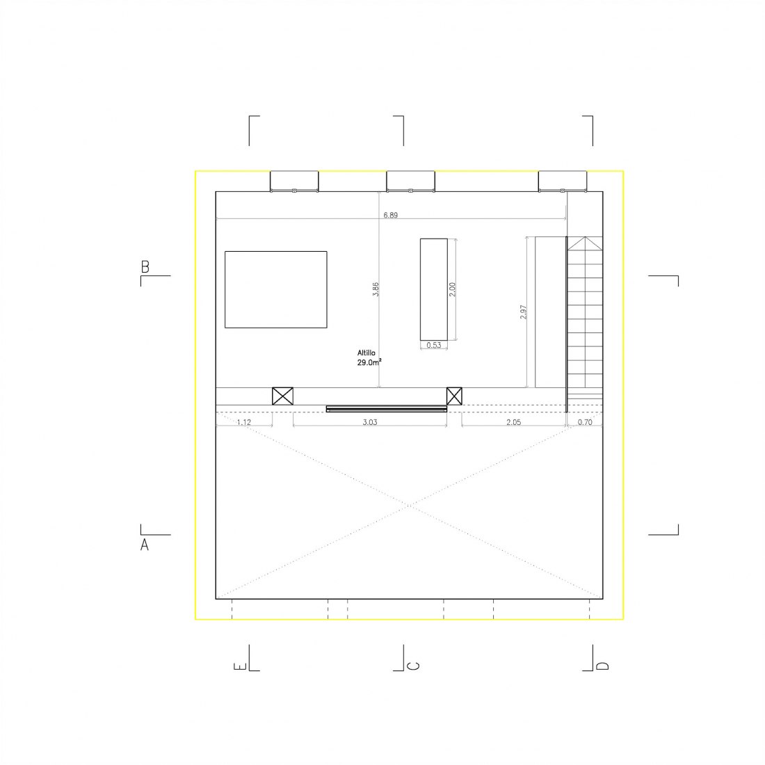 Ground floor plan. MULTIPLYING ARCHITECTURES (II). Loft Renovation by Idearch. Courtesy of the architects