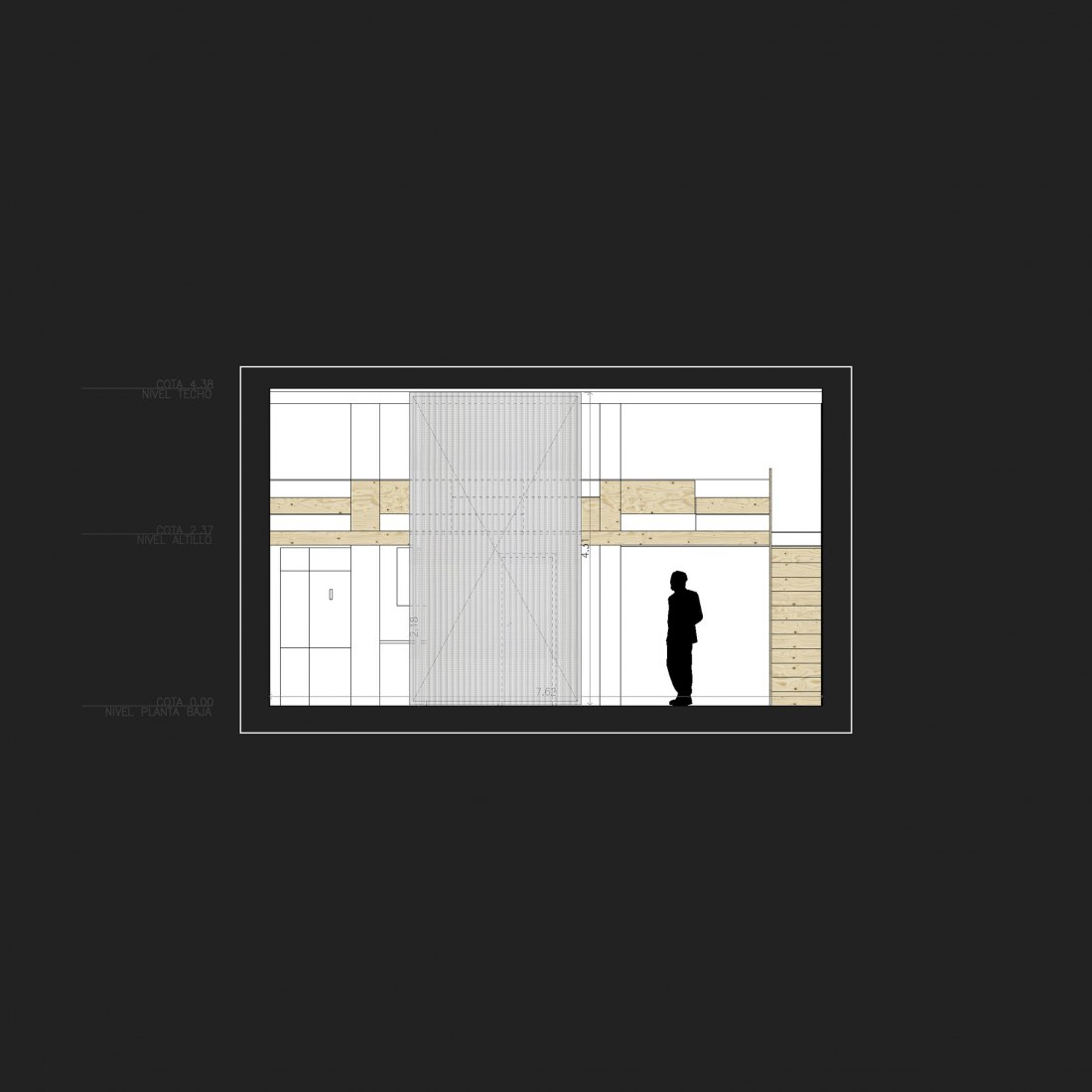 Section. MULTIPLYING ARCHITECTURES (II). Loft Renovation by Idearch. Courtesy of the architects