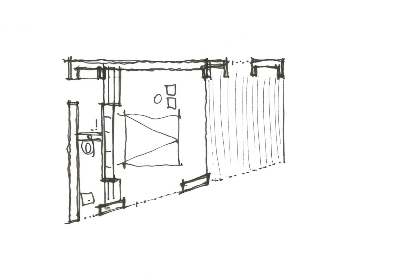 Croquis. Breitenbach Landscape Hotel 48 ° Nord por Reiulf Ramstad Arkitekter