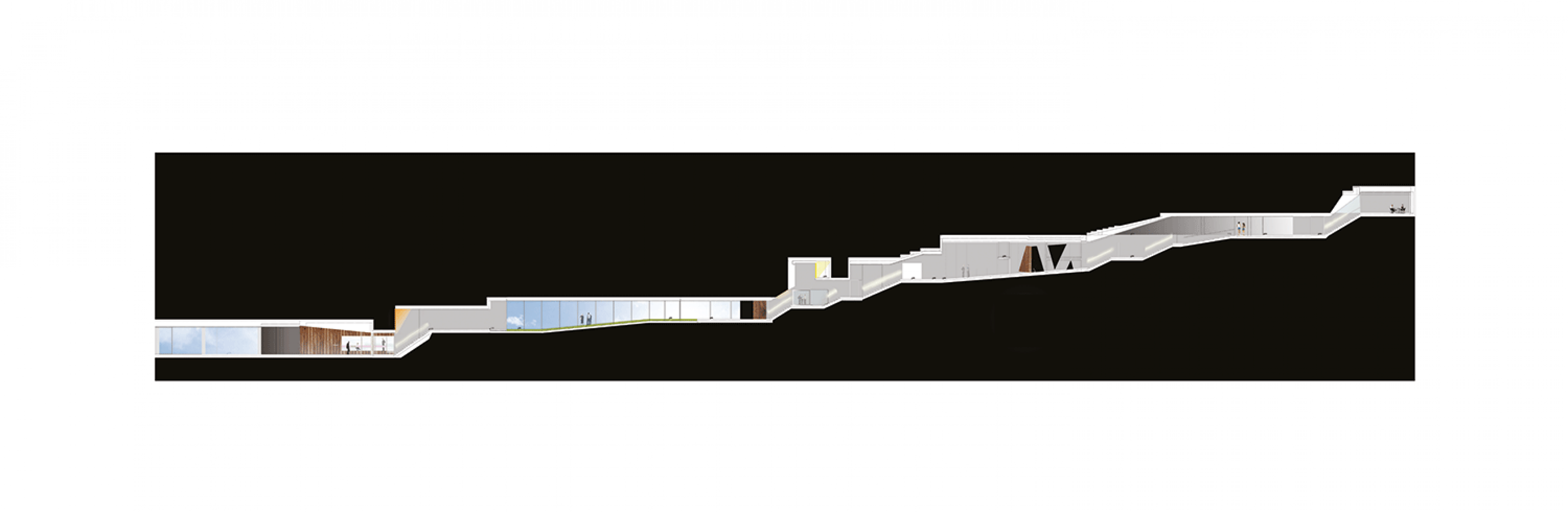 Trajectory section. Embassy of the Netherlands in Berlin by OMA