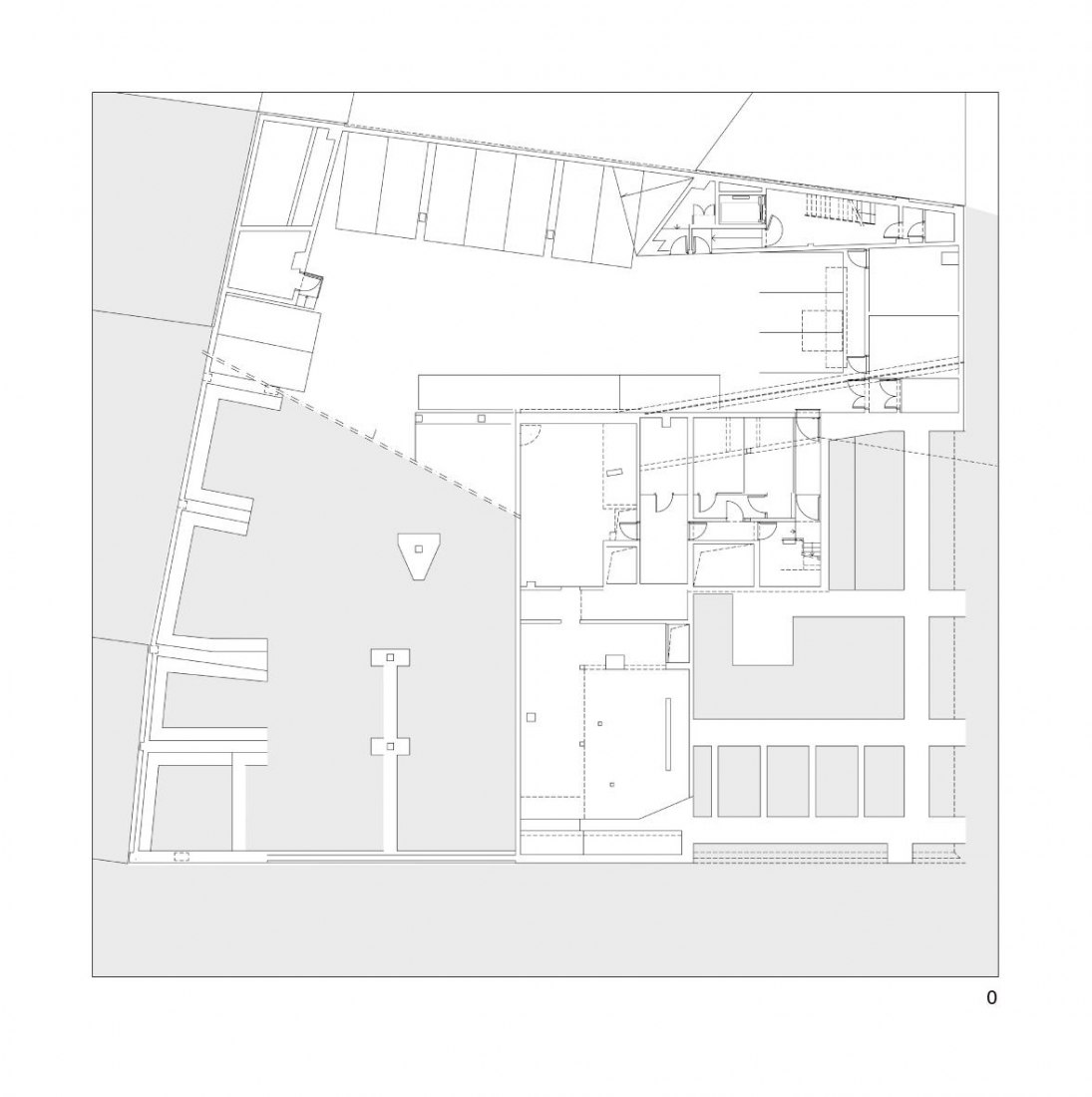 Basement plan. Embassy of the Netherlands in Berlin by OMA