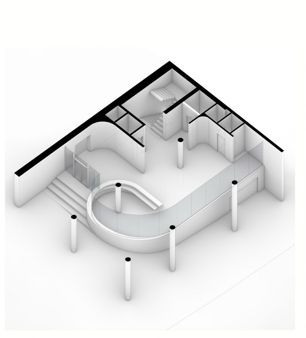 Axonometry. Business center by Remorker Architects