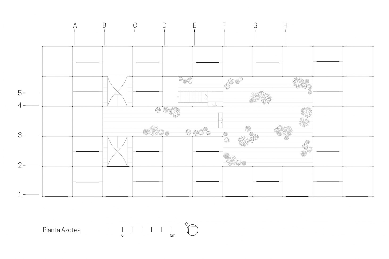 Rooftop plan. FAV Pavillion by República Portatil.