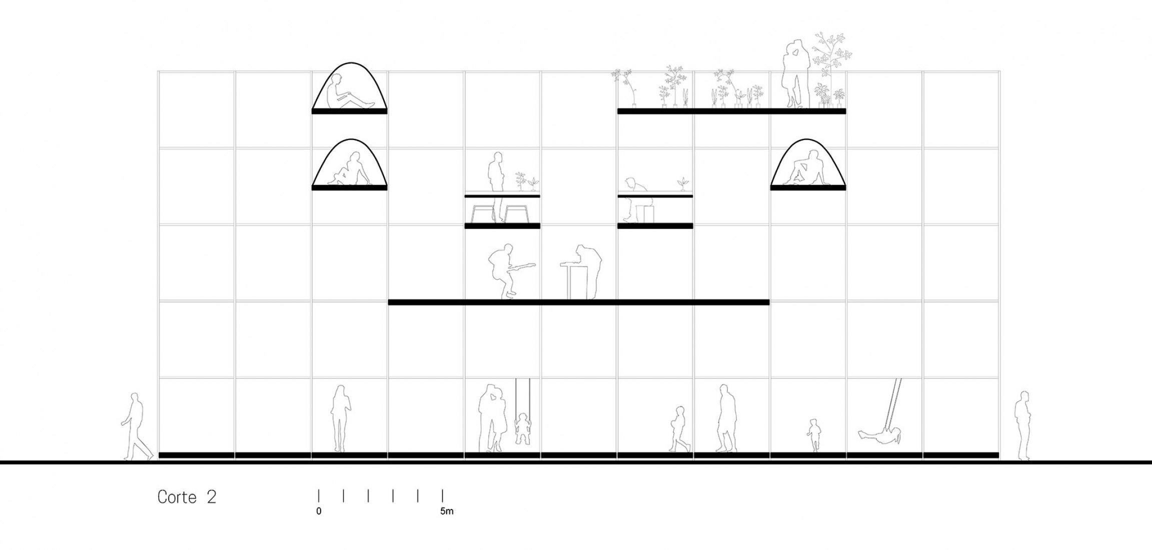 Section. FAV Pavillion by República Portatil.