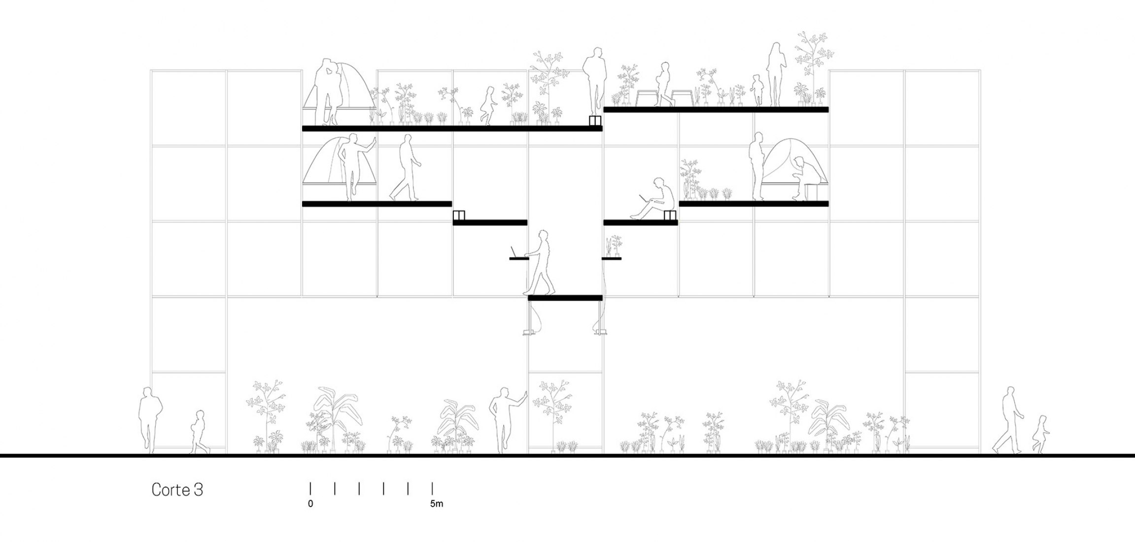 Section. FAV Pavillion by República Portatil.
