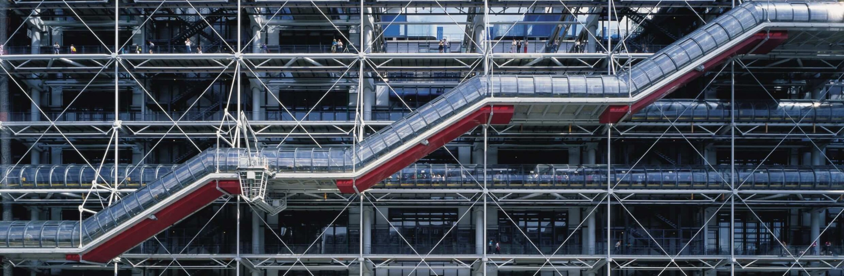 Paris architectural masterpiece. Center Pompidou by Renzo Piano and Richard Rogers The