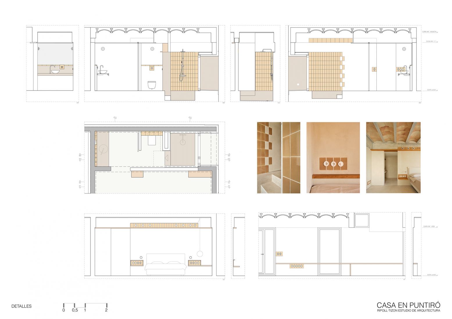 Detail plan. House in Puntiró by Estudio Ripoll-Tizón.