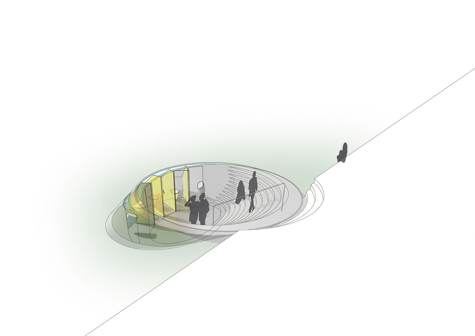 Esquema 2 de Aseos flotantes. La orilla del río de Praga por petrjanda / brainwork