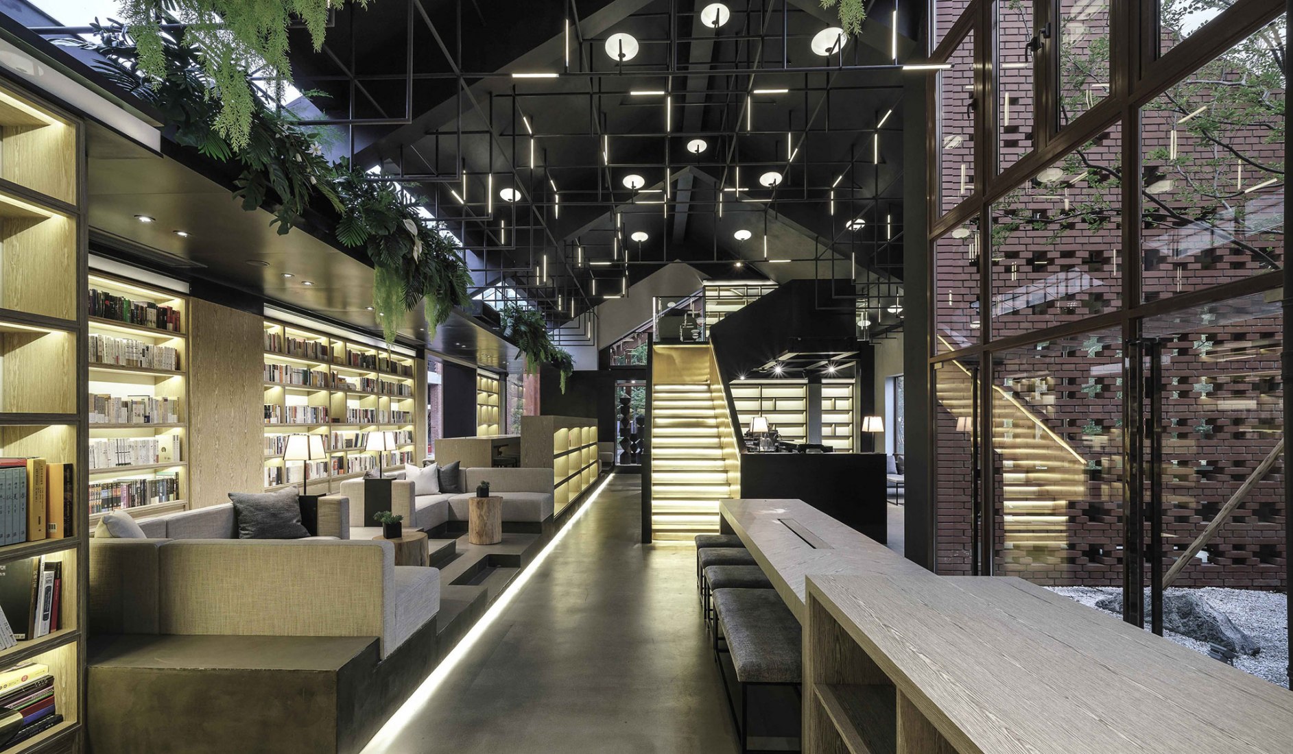 Liva Riverside Book Bar by Lacime Architects. Photograph by Qianxi Zhang.