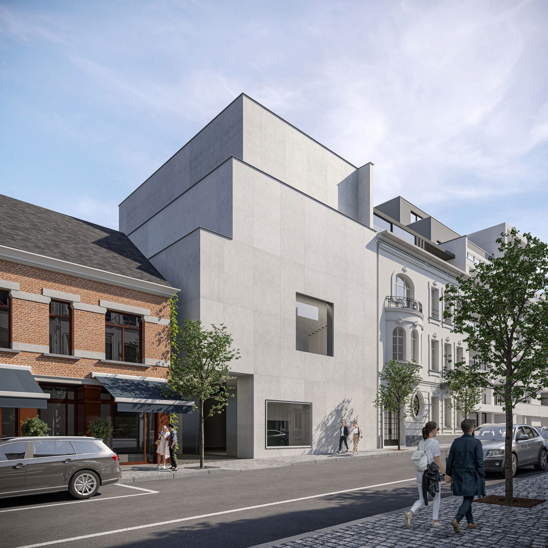 Extension of the Xavier Hufkens headquarters by Robbrecht en Daem. Image courtesy of Robbrecht & Daem.t & Daem. Image courtesy of Robbrecht & Daem.