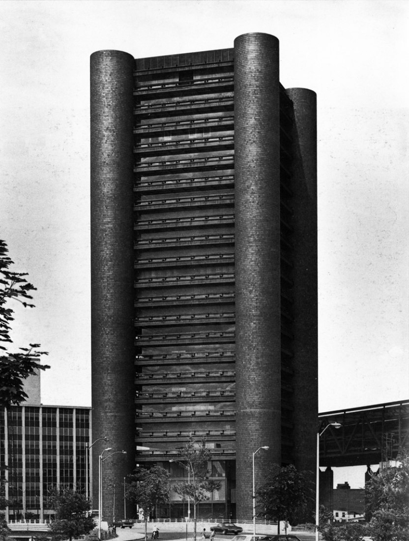 Exterior view. Knights of Columbus Building by Kevin Roche. Photography © Courtesy of Kevin Roche and John Dinkeloo Associates