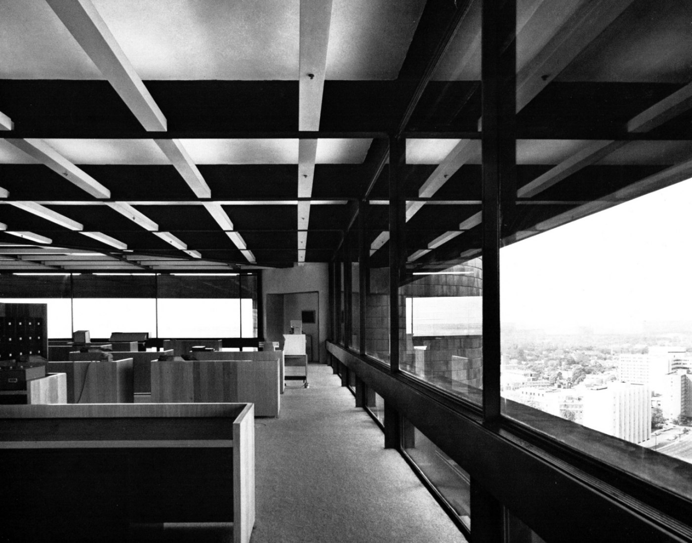Interior view. Knights of Columbus Building by Kevin Roche. Photography © Courtesy of Kevin Roche and John Dinkeloo Associates.