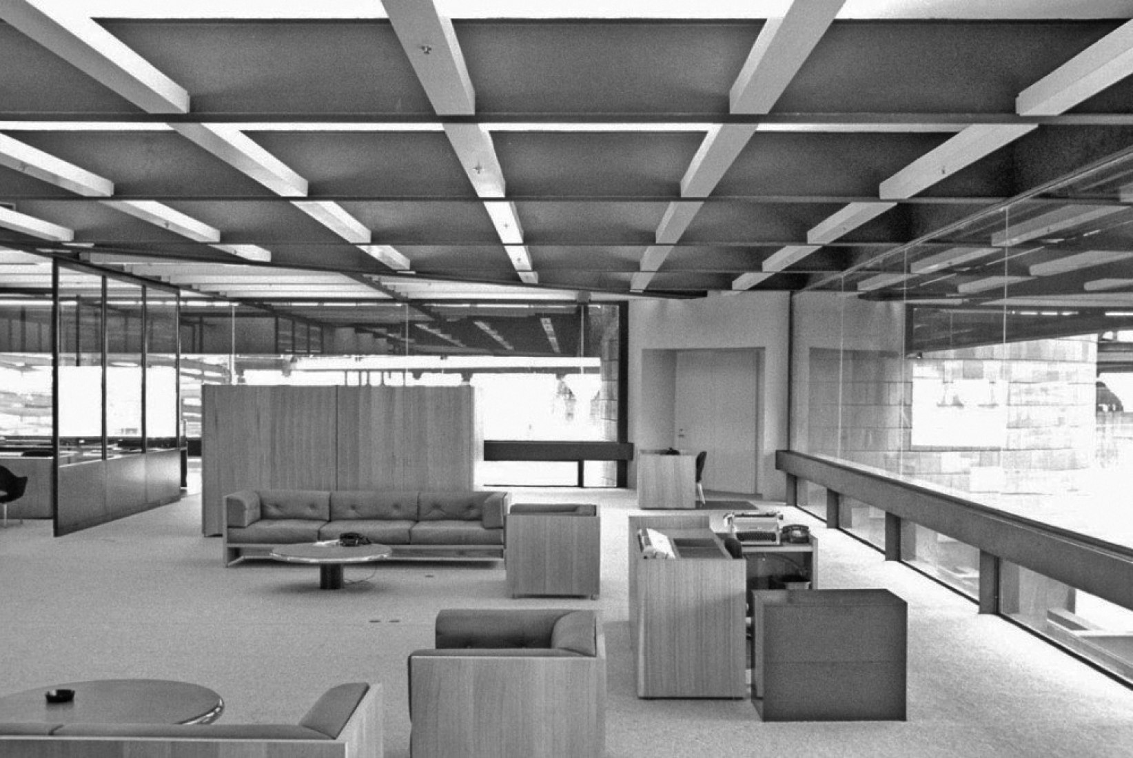 Interior view. Knights of Columbus Building by Kevin Roche. Photography © Courtesy of Kevin Roche and John Dinkeloo Associates.