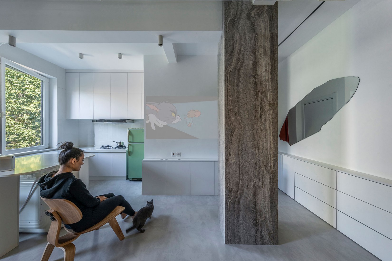 Apartamento de posguerra T101 por ROOI Design and Research. Fotografía por Weiqi Jin.