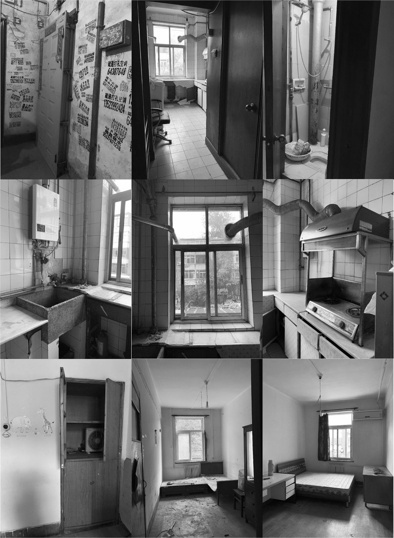 Estado previo. Apartamento de posguerra T101 por ROOI Design and Research.