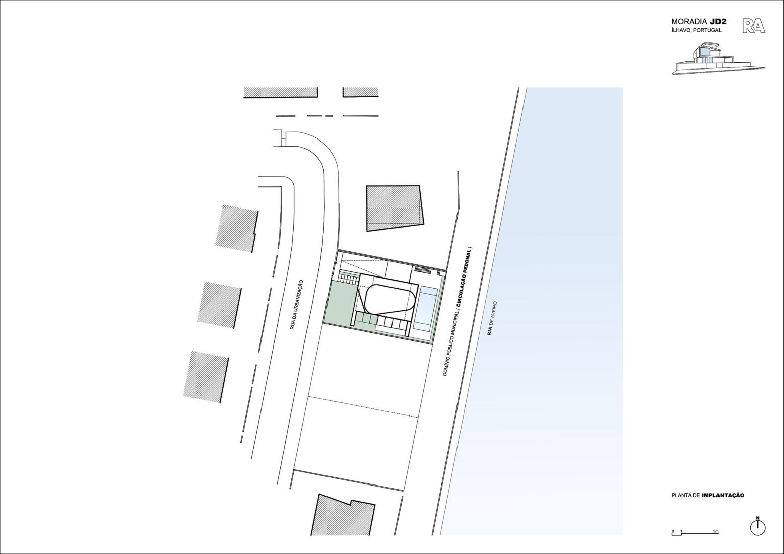 Plano de situación. Casa JD2 por Rui Rosmaninho.