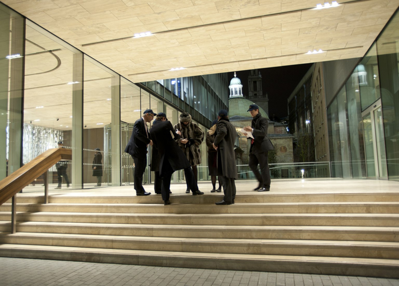 View from St Swithin's Lane towards St Stephen Walbrook Church By OMA © All rights reserved.