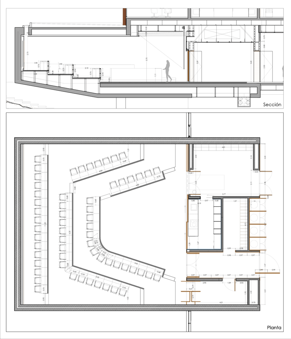 Classroom. IT offices + classroom building by Rstudio arquitectura.