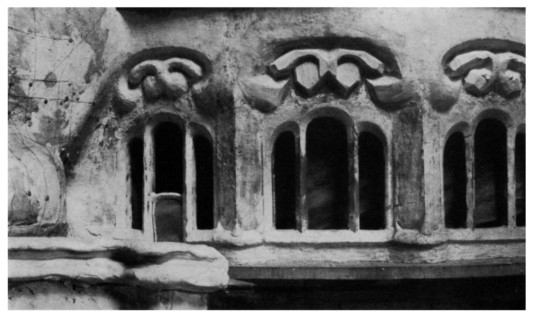 Detail. The first Goetheanum. At the edge of expressionism: Rudolf Steiner.  Photography © Courtesy of Rudolf Steiner Web.Goetheanum. Al filo del expresionismo I: Rudolf Steiner. Fotografía © Cortesia de Rudolf Steiner Web.