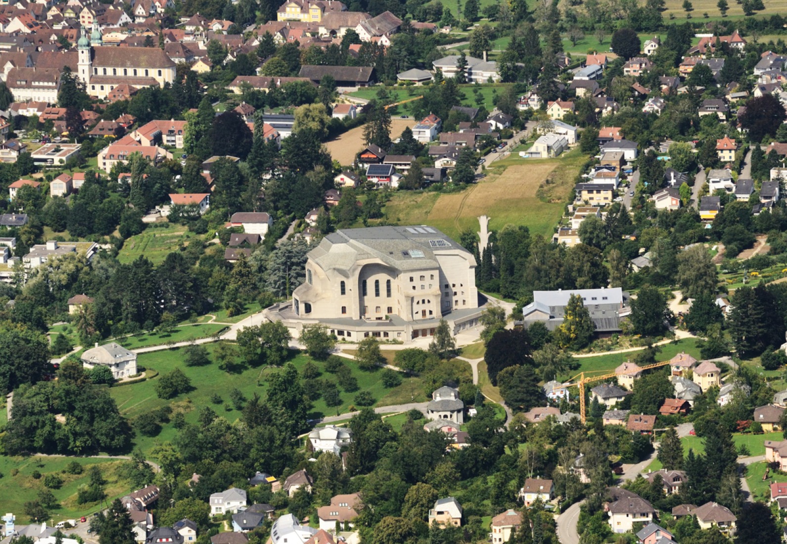 Aerial view. At the edge of expressionism, Rudolf Steiner II. Photography © Wikipedia.