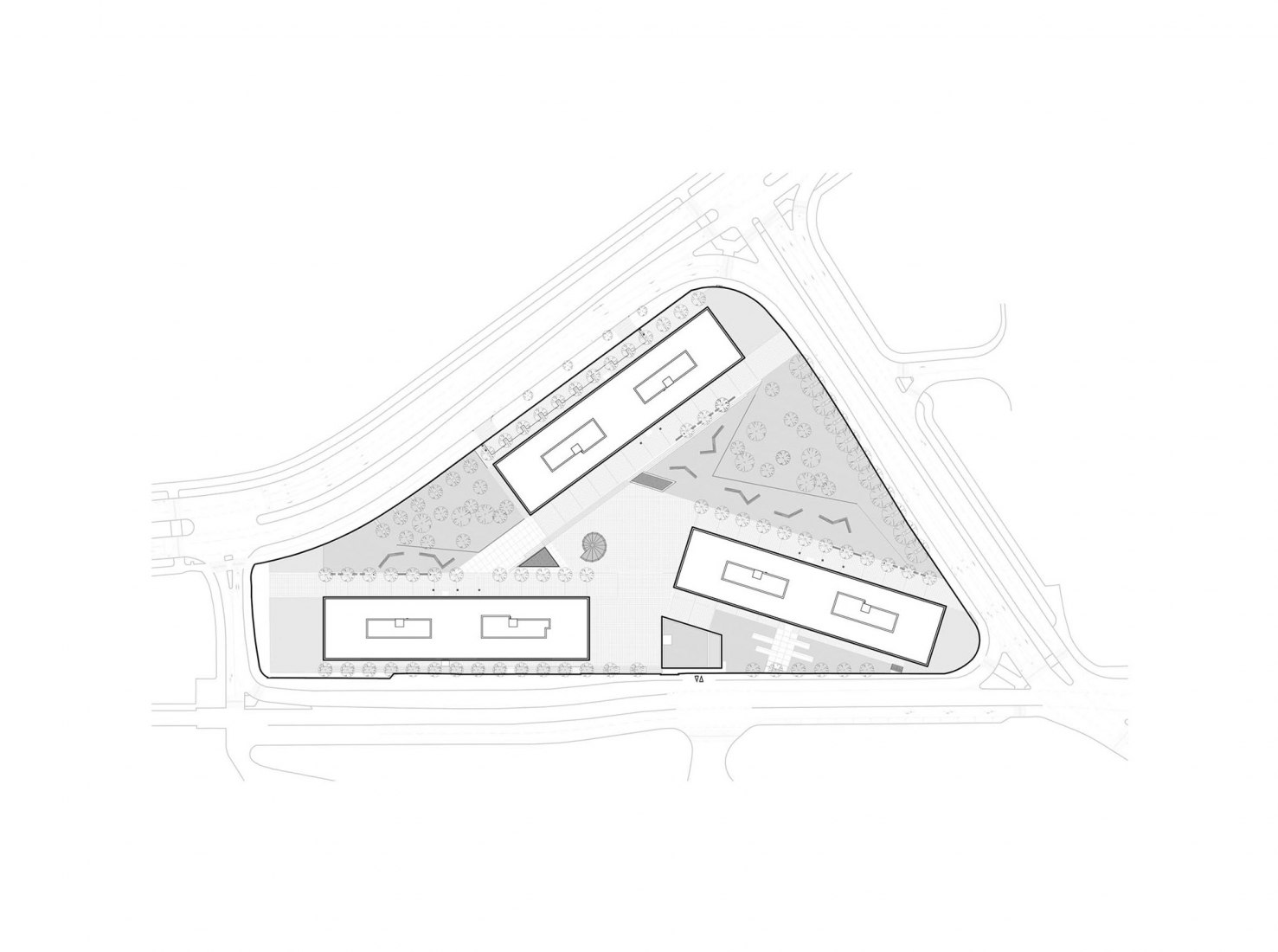 Site plan. Rustonka by CMC Architects
